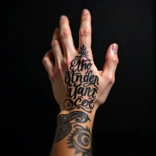 Powerful Inspirational Quotes for Men's Hand Tattoos