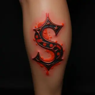 Kids Names Tattoo Ideas for Guys: Biomechanical Designs