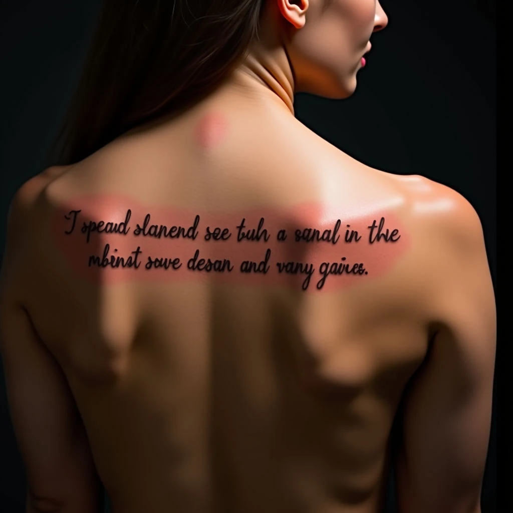 Tiny Love Quotes Shoulder Tattoos: Illustrative Designs