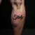 Powerful One Word Tattoos for Guys (Micro-Realism)