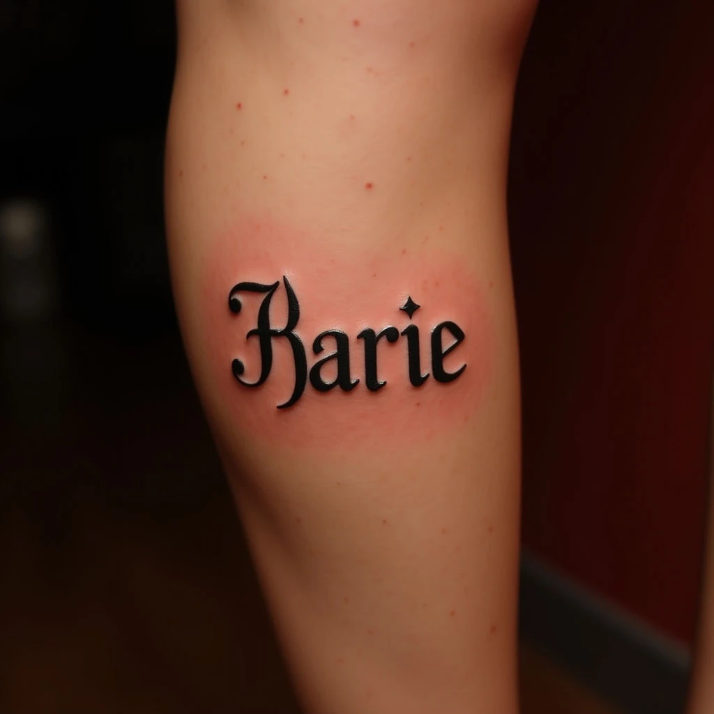 Elegant Name Tattoos on Your Calf - Inspiration & Ideas