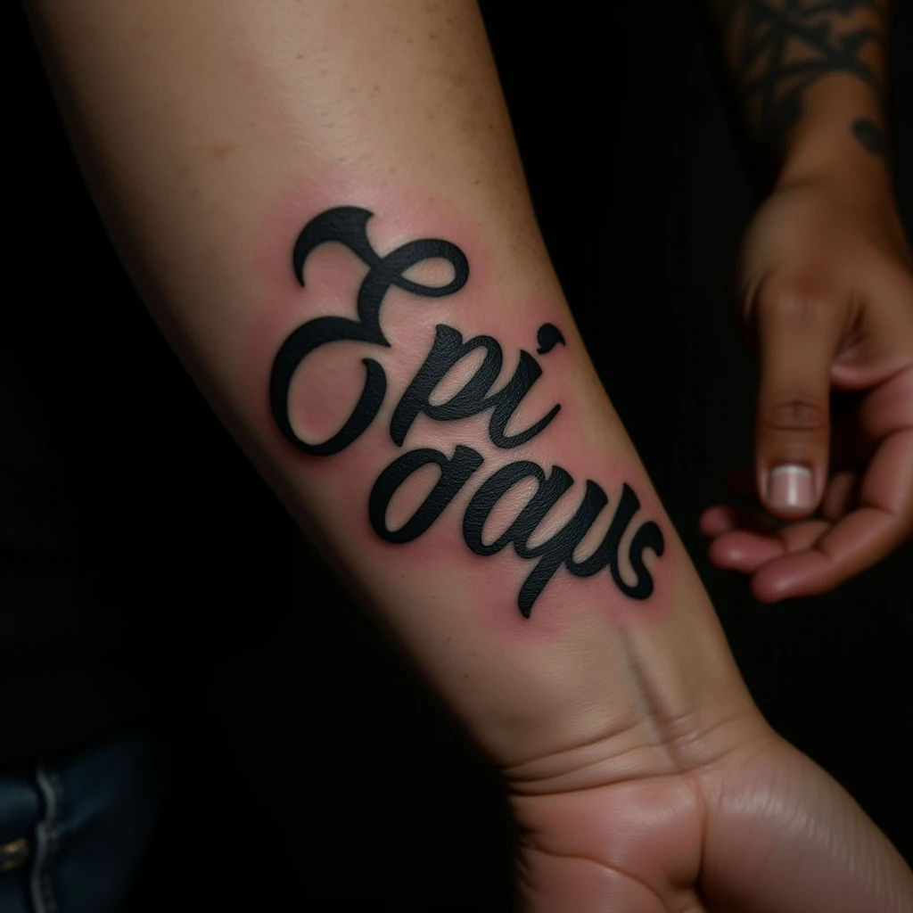 Elegant Name Tattoos on Your Wrist: Calligraphy Inspiration