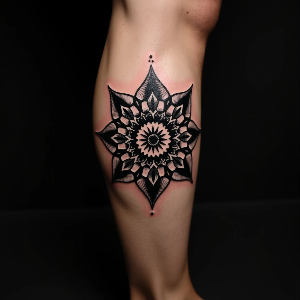 Mandala Name Tattoo for Men: A Stylish Chest Piece?