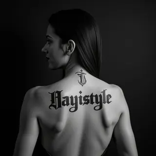 Old School Name Tattoo on the Arm: A Classic Statement Piece