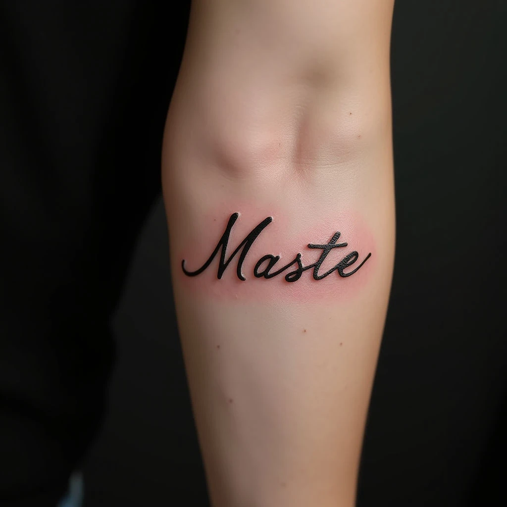 Delicate Name Tattoos for Women: Fine Line Arm Designs