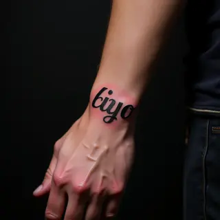 Cool Name Tattoos for Men on the Hand & Wrist Designs