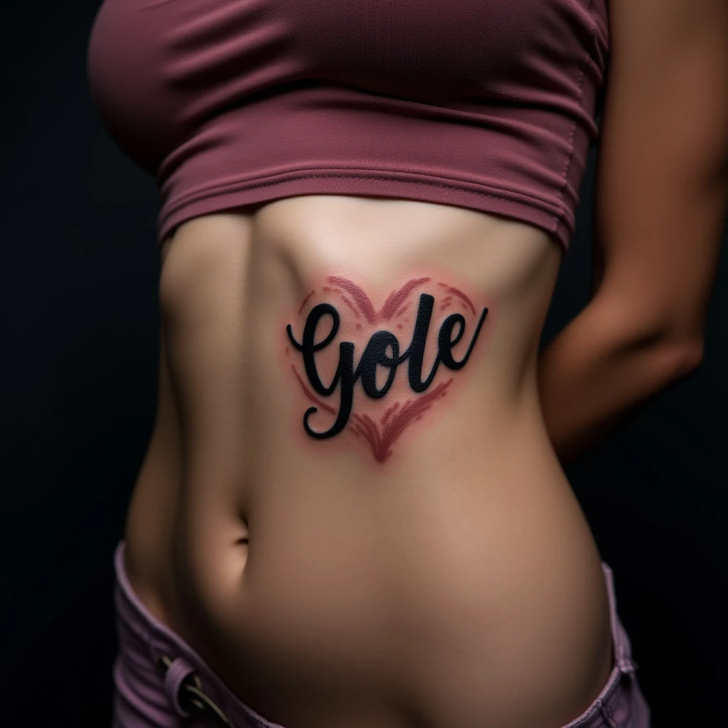 Small Name Tattoos for Women: Trash Polka Inspiration