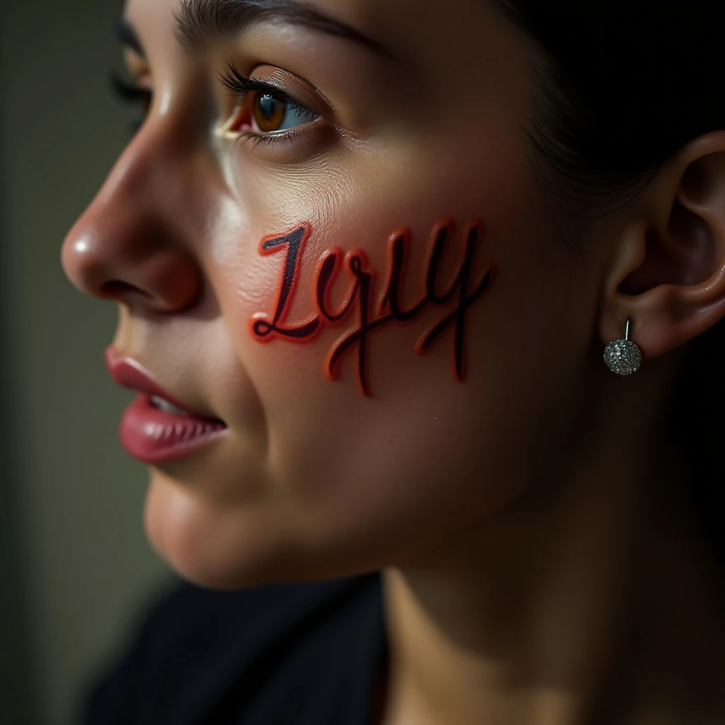 One Word Tattoos for Men: Bold Face Calligraphy Ideas