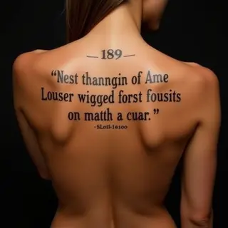 Positive Sayings for Traditional Back Tattoos