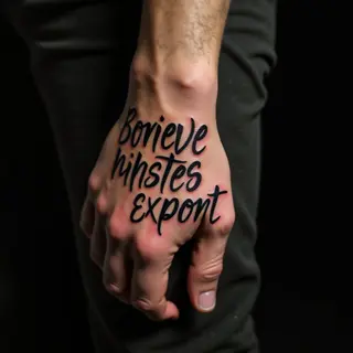 Powerful Quotes for Men's Hand Lettering Tattoos