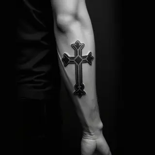 Powerful Scripture Tattoos for Men: Dotwork Head Designs