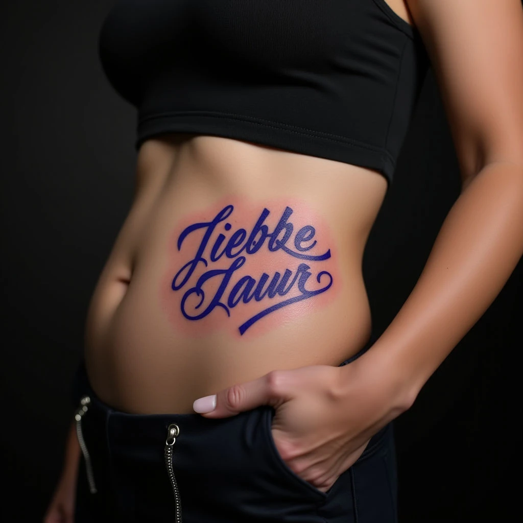 Adorable Tattoo Name Ideas for Kids - Calligraphy Style