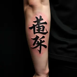 Names in Tattoo Writing: Illustrative Arm Designs with Black, Grey & Red
