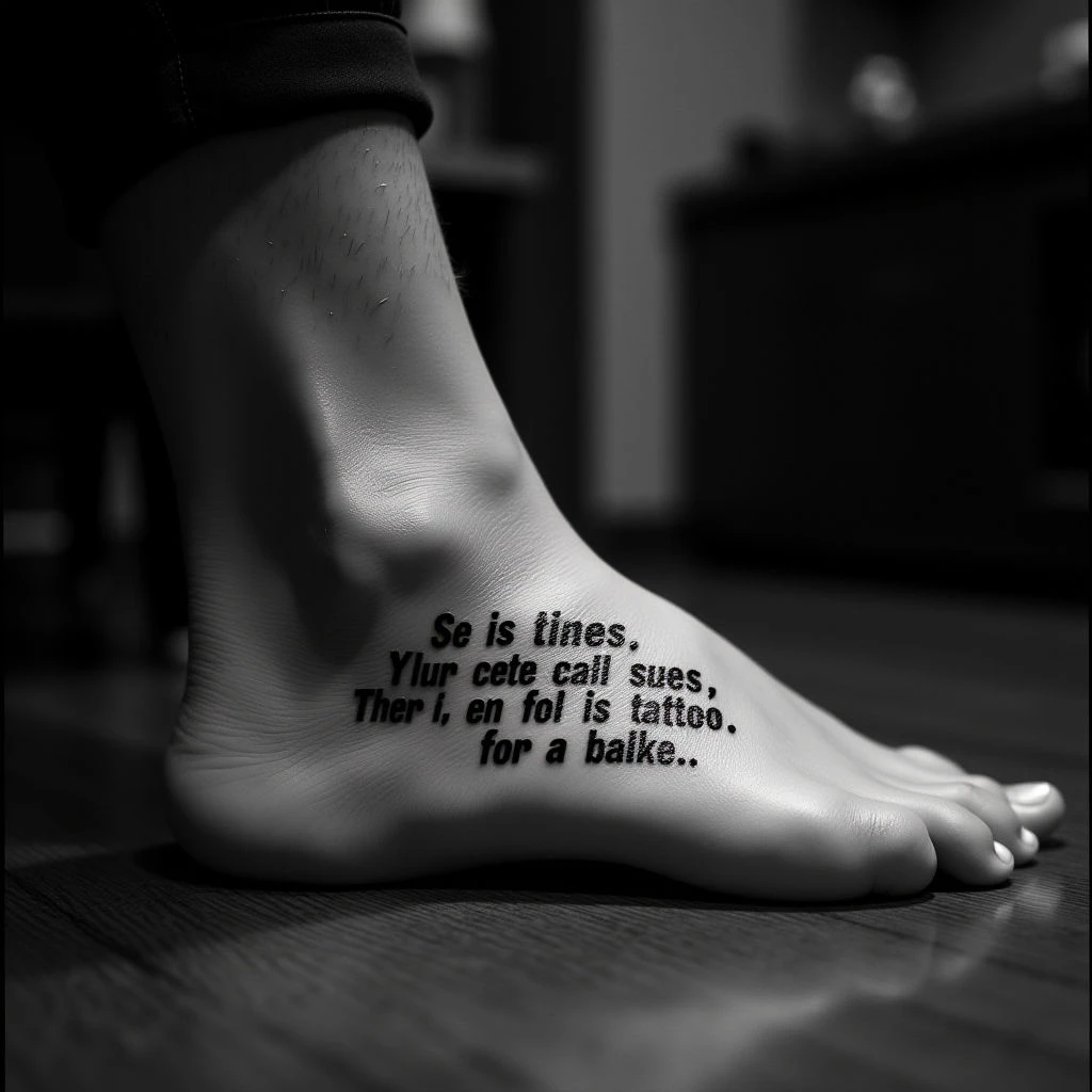 Powerful Tattoo Phrases for Guys on Their Feet