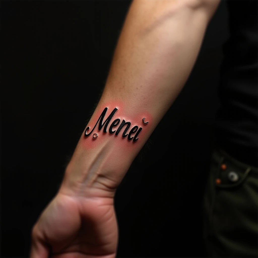Bold Traditional Name Tattoos for Men on the Arm - XXL Designs