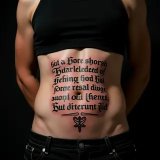 Tribal Stomach Tattoos for Men: Powerful Quotes with Deep Meaning