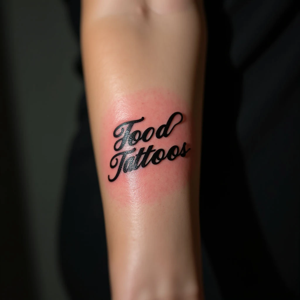 Pink Lettering Wrist Cover Up Tattoos for Women