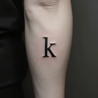 Letters Tattoo Designs for Men: Minimalist Expression