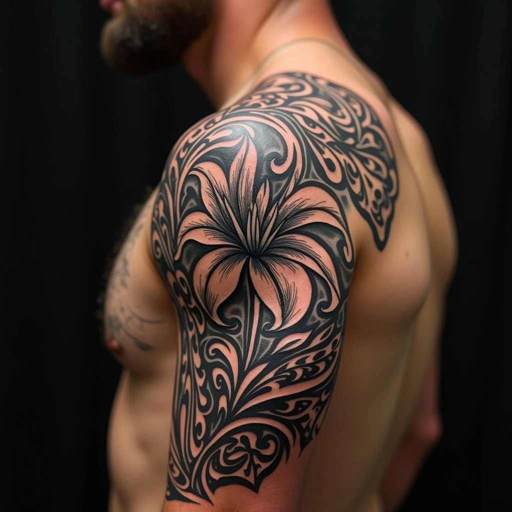 Lily Flower Tattoo Outline: Meaning & Design Inspiration