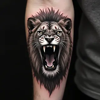 Powerful Lion Tattoo: A Symbol of Strength and Courage