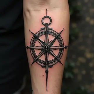 Male Forearm Compass Tattoo Designs: Meaning, Inspiration & Placement