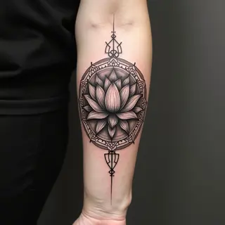Intricate Mandala Lotus Tattoo Design