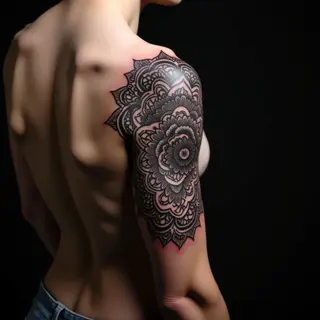 Intricate Mandala Lower Sleeve Tattoos for Your Back