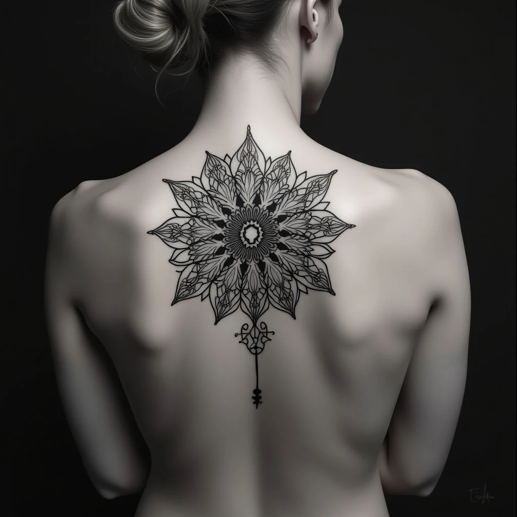 Intricate Mandala Tattoo on Hand