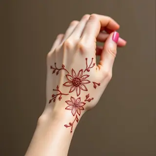 Minimalist Mehndi Back Hand Design Guide