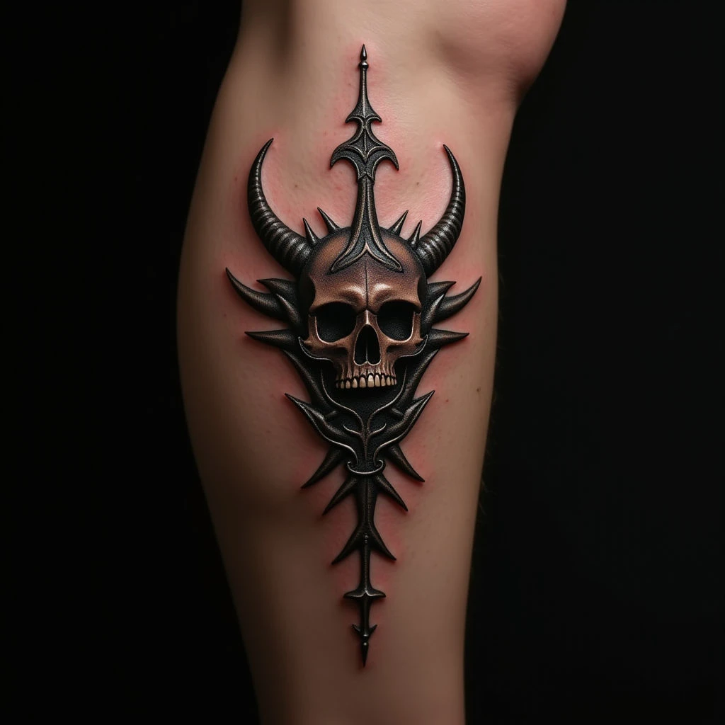 Small Gothic Memorial Tattoos for Loved Ones