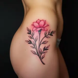 Touching Linework Tattoo for Mom (Passed Away)