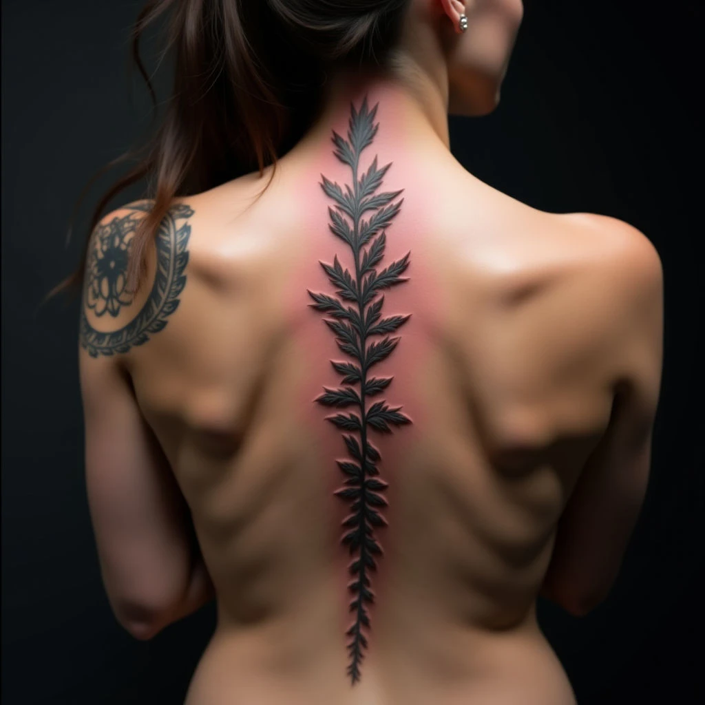 Subtle Spine Memorial Tattoos: A Delicate Tribute