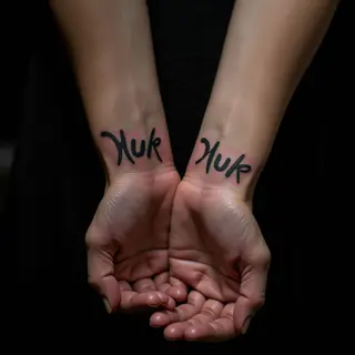 Best Friend Tattoos: Calligraphy Wrist Designs for Two