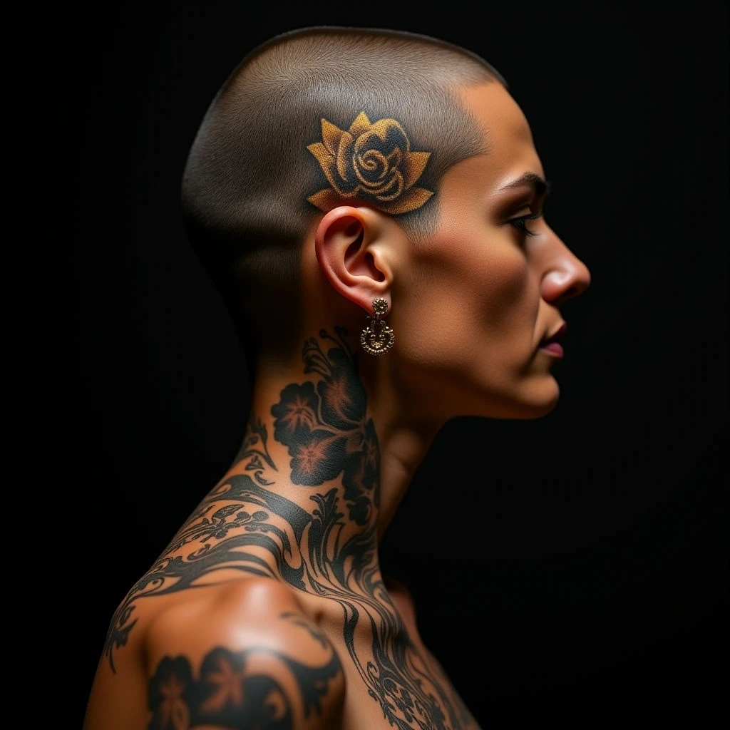 Touching Tattoos for Mom: Realism & Gold Remembrance