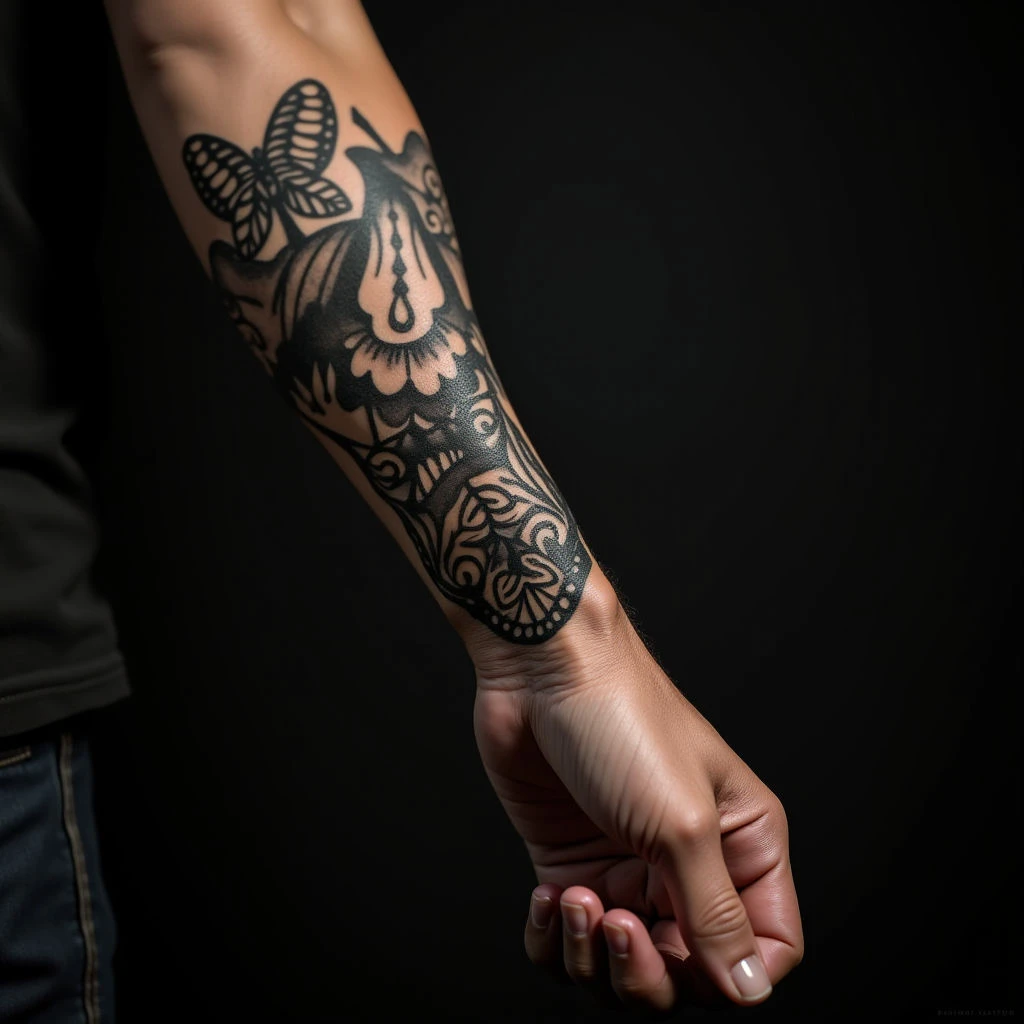 Touching Traditional Wrist Tattoos for Mom - Memorial Ideas