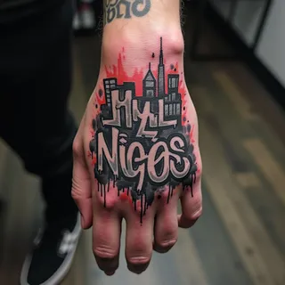 Hand Tattoo Ideas for Guys: Street Art & Graffiti Style