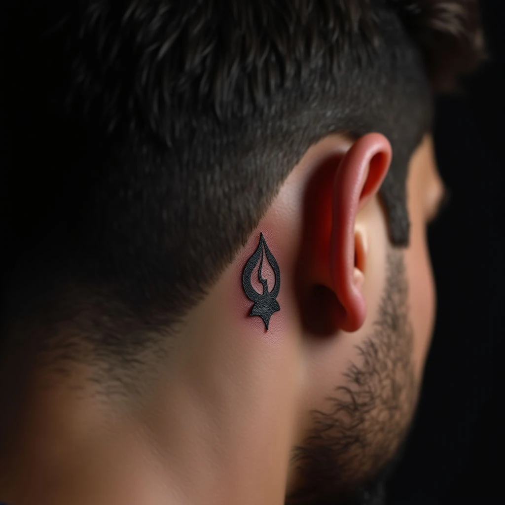 Tiny Father & Son Tattoos: Micro-Realism Behind the Ear