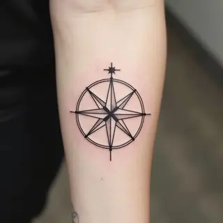 Geometric Compass Tattoo: A Minimalist Guide