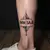 Small Geometric Name Tattoos for Legs: Subtle & Stylish Ideas