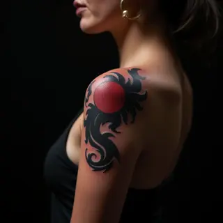 Elegant Japanese Shoulder Tattoos for Women: Simple & Bold Designs