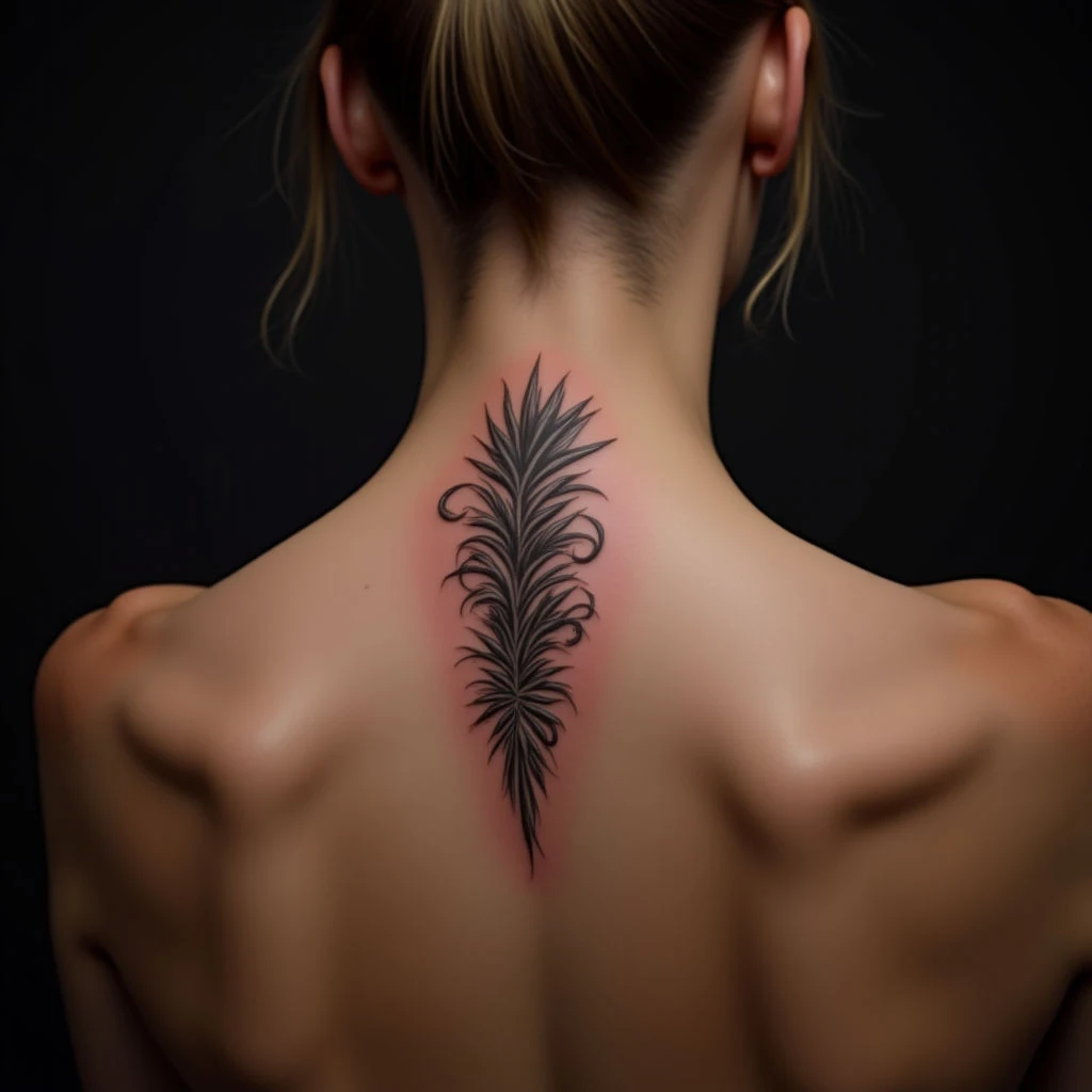 Delicate Spine Tattoos Symbolizing Strength for Women