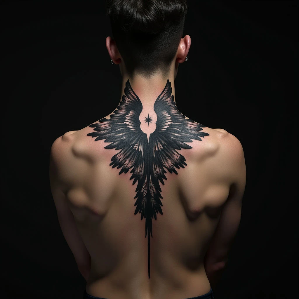 Surreal Matching Collarbone Tattoos for Couples: A Minimalist Take