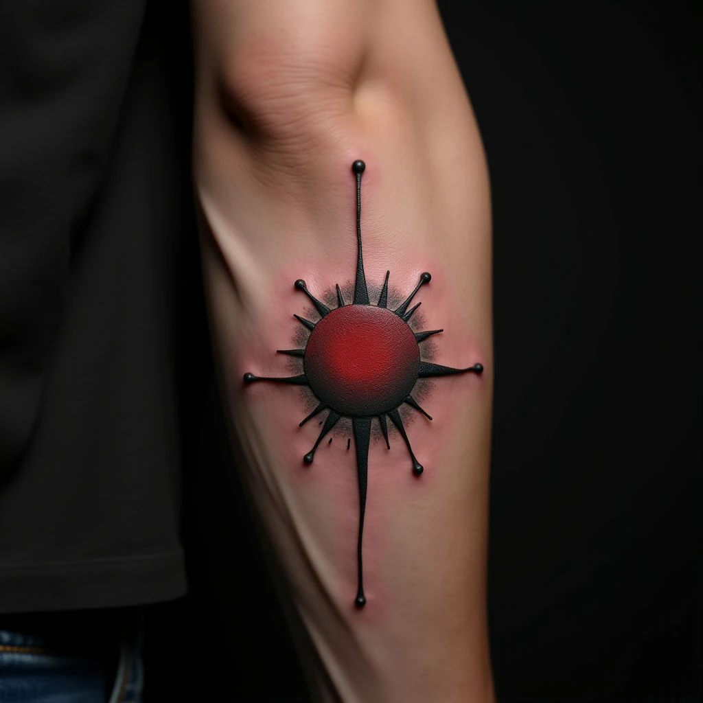 Minimalist Trash Polka Hip Tattoos for Men: Subtle & Meaningful Designs