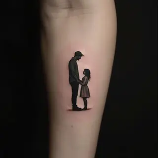 Mom & Dad Tattoo for Boys: Subtle Minimalist Designs
