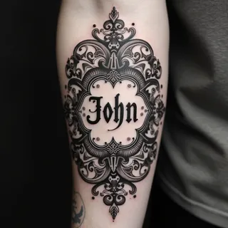 Name Tattoo Ideas for Men: Elegant & Ornamental Designs