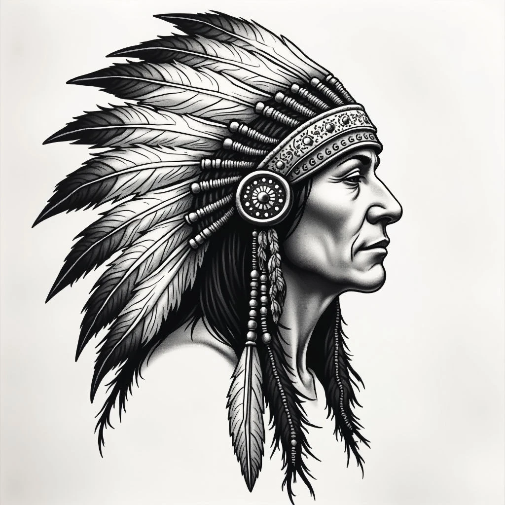 Native American Head Tattoo: Meaning & Design Inspiration