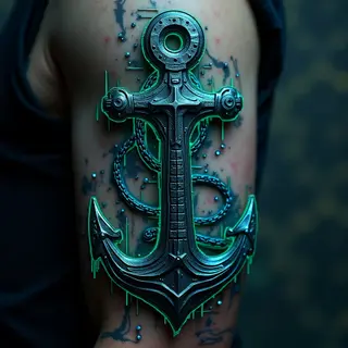 Navy Tattoo Ideas: Anchors, Ships & Nautical Cyberpunk Visions