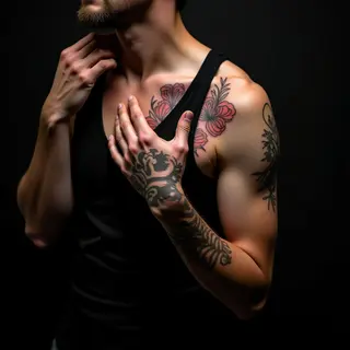 Powerful Father & Son Chest Tattoos: Neo-Traditional Designs