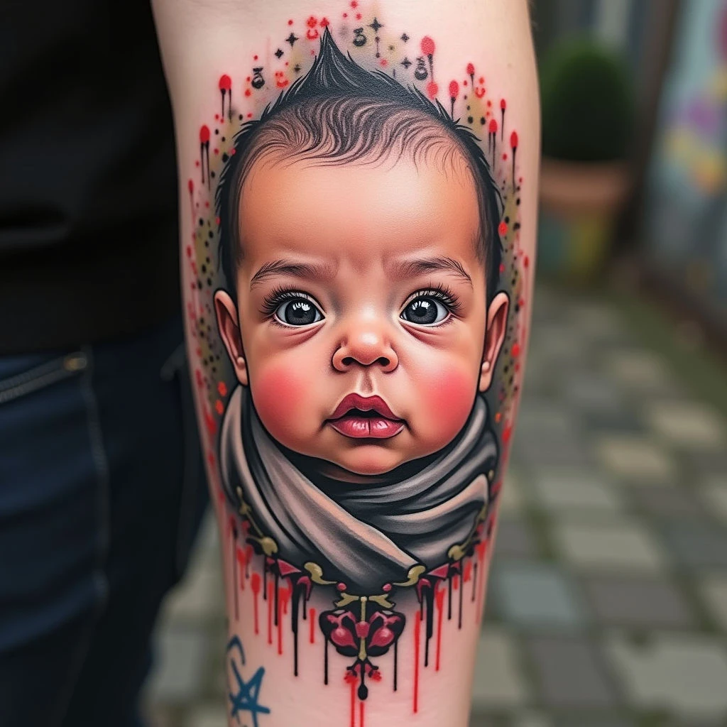 Fresh Ink: New Born Baby Tattoo Ideas - A Street Art Perspective