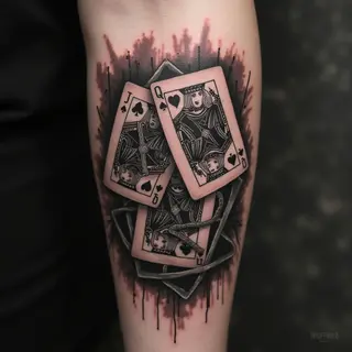 The Symbolic Weight of Nobody Movie Playing Cards Tattoos